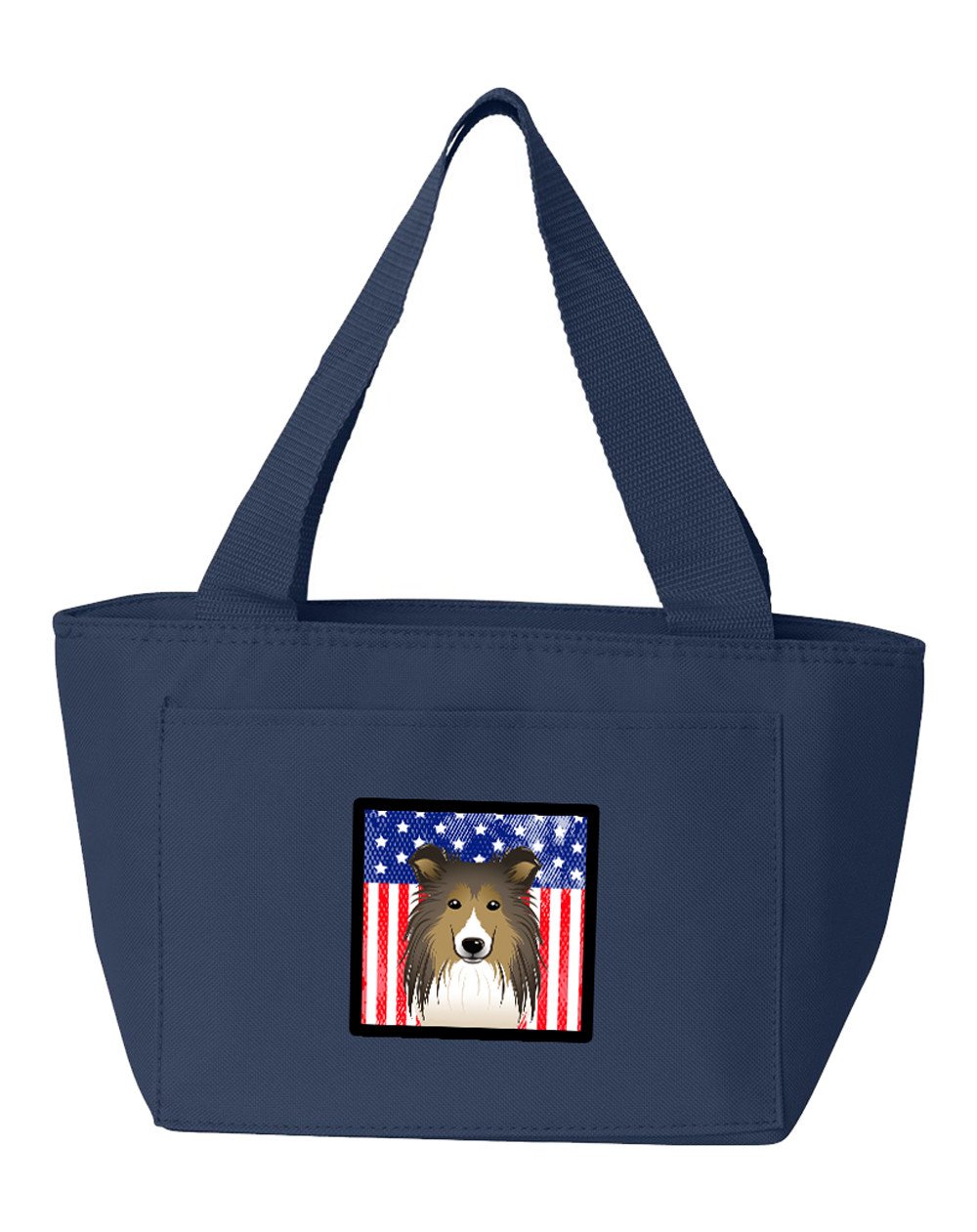 American Flag and Sheltie Lunch Bag BB2172NA-8808 by Caroline&#39;s Treasures