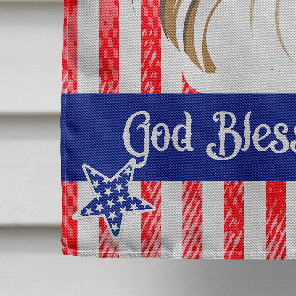 God Bless American Flag with Papillon Flag Canvas House Size BB2178CHF  the-store.com.