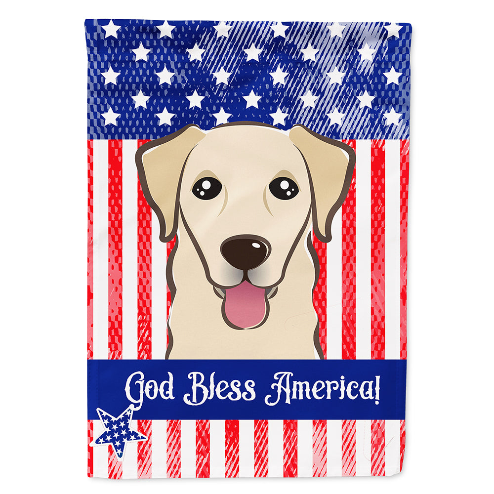 God Bless American Flag with Golden Retriever Flag Canvas House Size BB2182CHF  the-store.com.