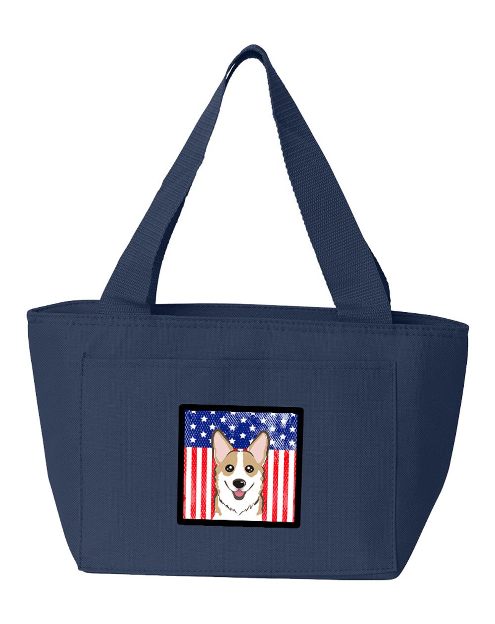 American Flag and Sable Corgi Lunch Bag BB2183NA-8808 by Caroline&#39;s Treasures