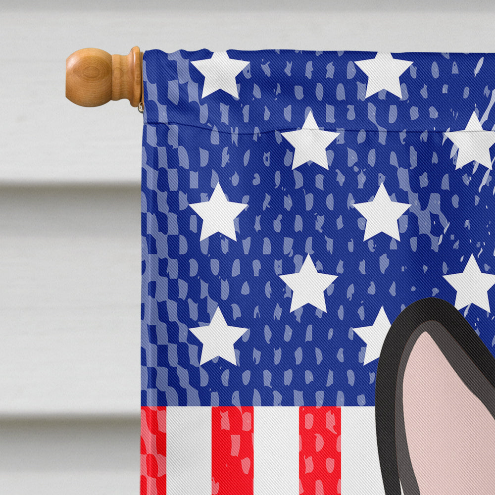 God Bless American Flag with Tricolor Corgi Flag Canvas House Size BB2185CHF  the-store.com.