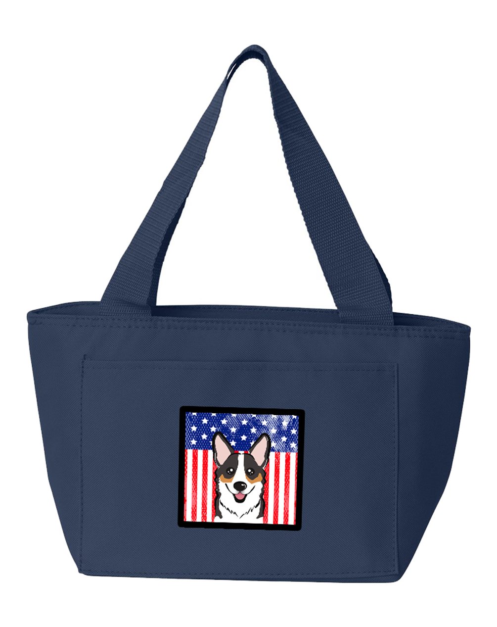 American Flag and Tricolor Corgi Lunch Bag BB2185NA-8808 by Caroline&#39;s Treasures