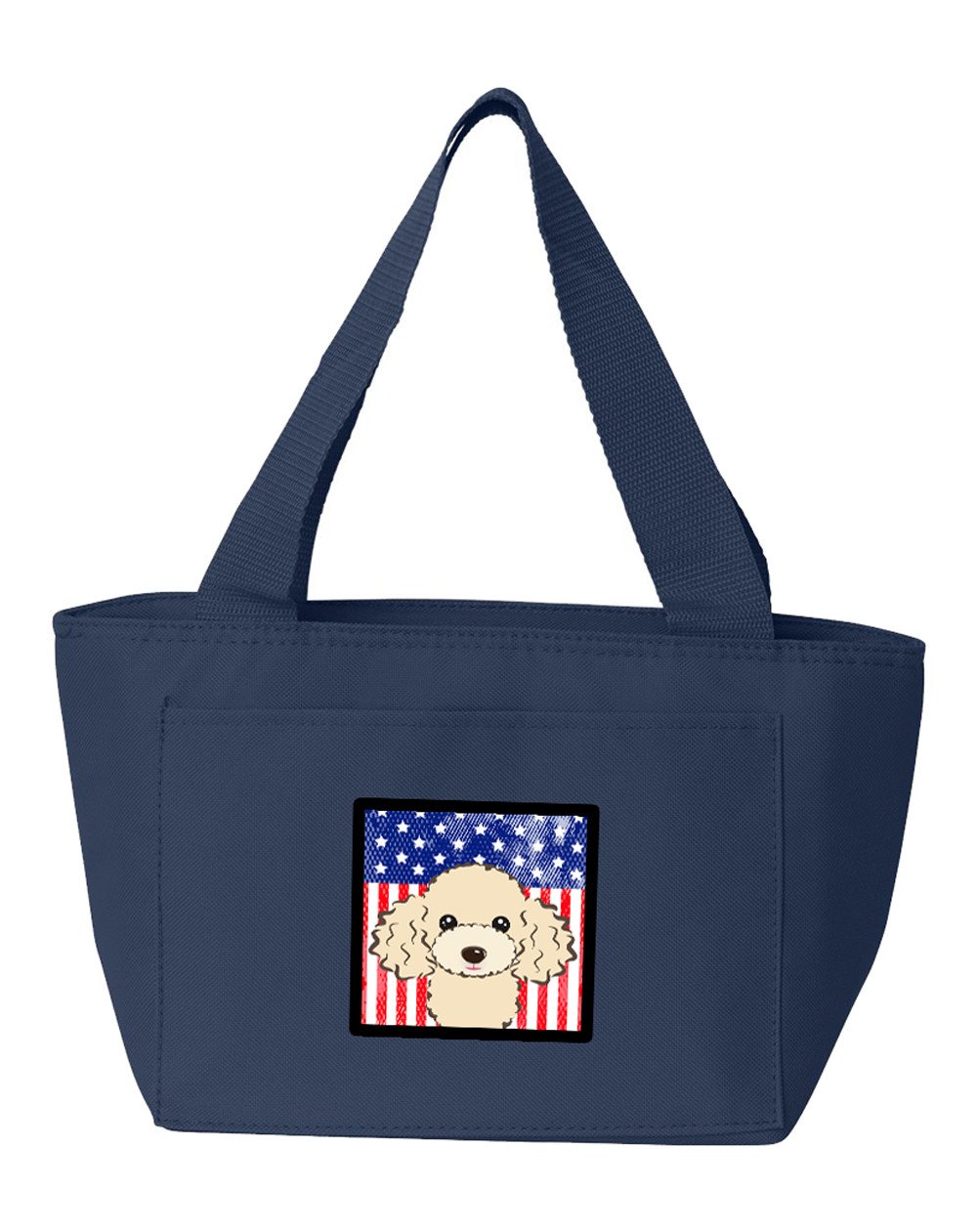 American Flag and Buff Poodle Lunch Bag BB2188NA-8808 by Caroline&#39;s Treasures