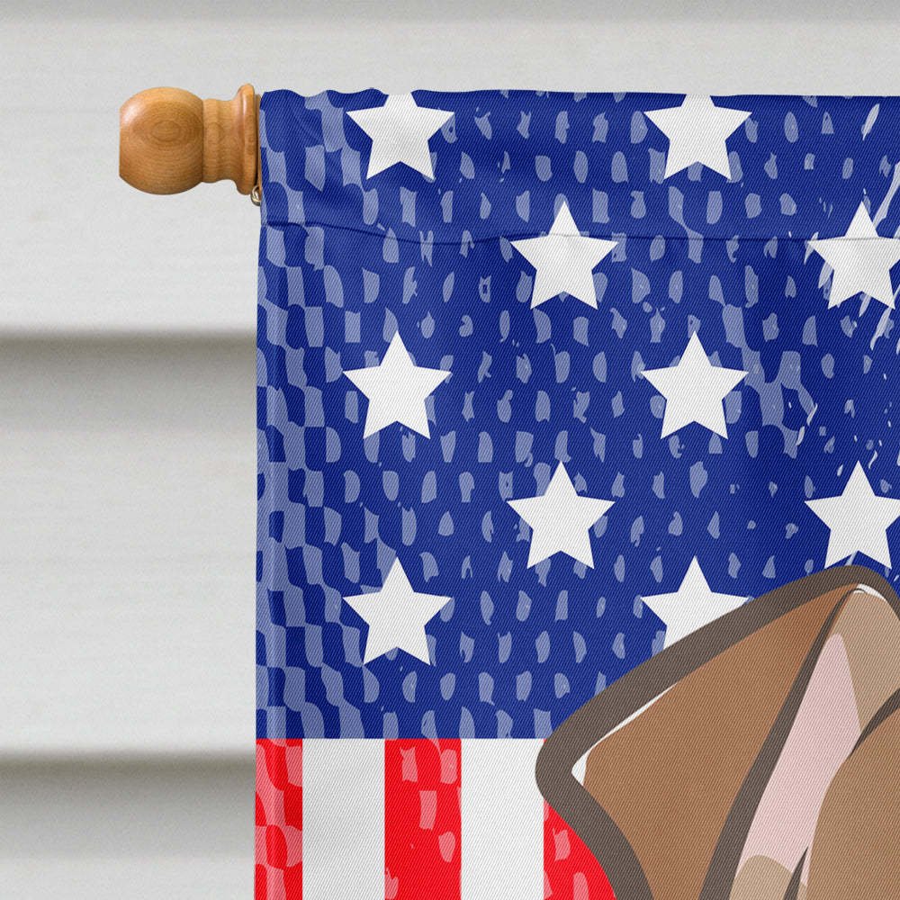 God Bless American Flag with Jack Russell Terrier Flag Canvas House Size BB2190CHF