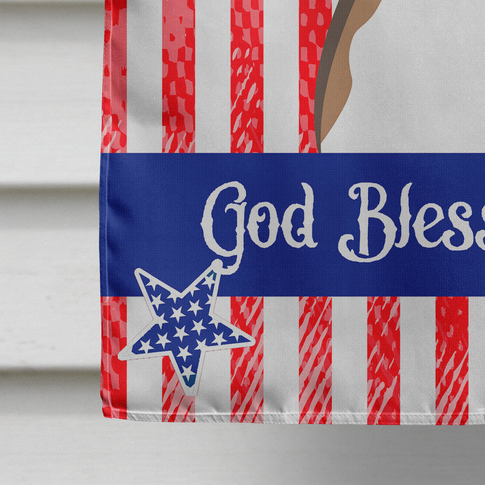 God Bless American Flag with Jack Russell Terrier Flag Canvas House Size BB2190CHF  the-store.com.
