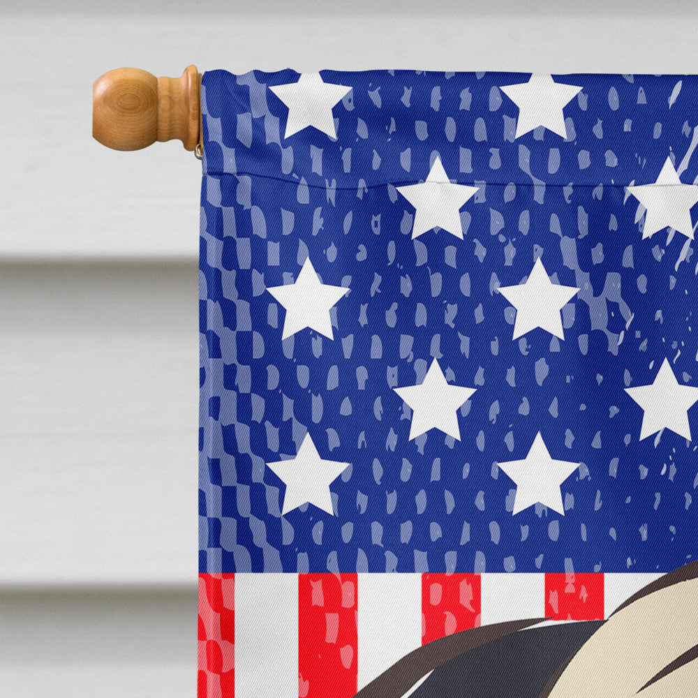God Bless American Flag with Fawn Pug Flag Canvas House Size BB2192CHF  the-store.com.