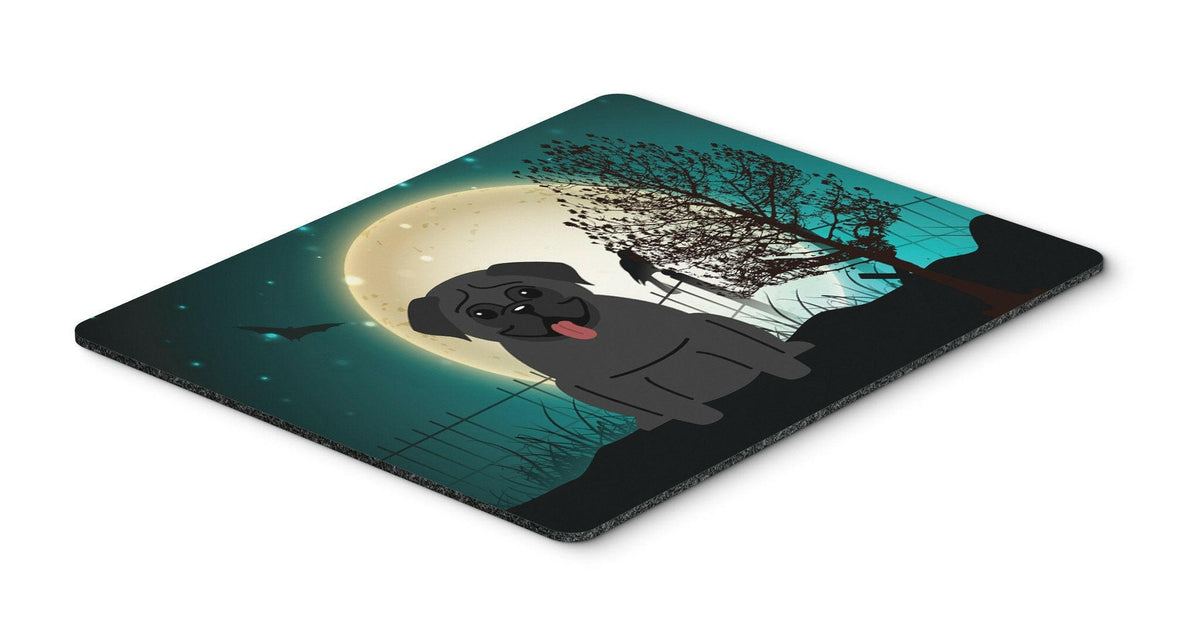 Halloween Scary Pug Black Mouse Pad, Hot Pad or Trivet BB2196MP by Caroline&#39;s Treasures