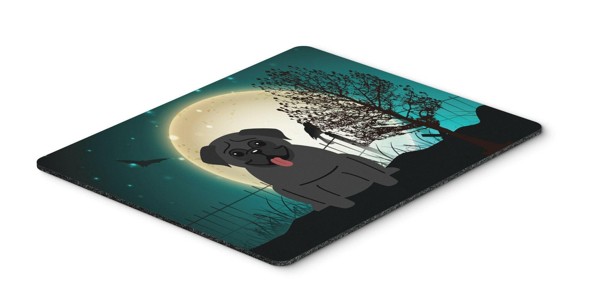 Halloween Scary Pug Black Mouse Pad, Hot Pad or Trivet BB2196MP by Caroline's Treasures