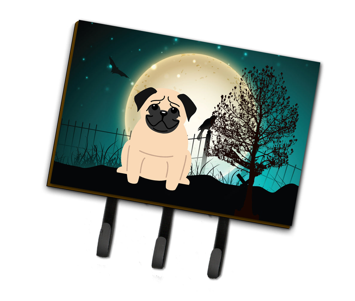 Halloween Scary Pug Fawn Leash or Key Holder BB2198TH68  the-store.com.