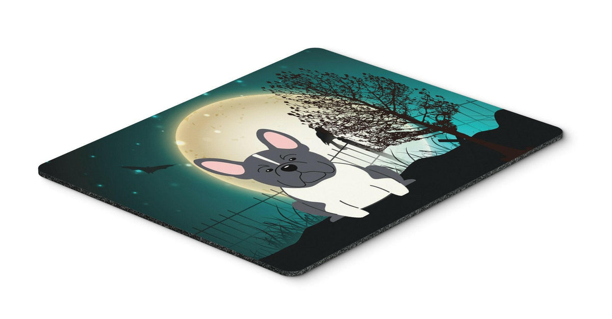 Halloween Scary French Bulldog Black White Mouse Pad, Hot Pad or Trivet BB2202MP by Caroline&#39;s Treasures