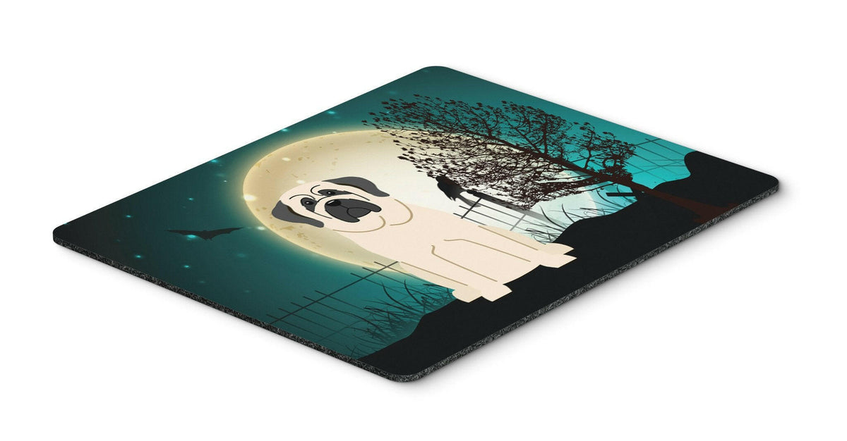 Halloween Scary Mastiff White Mouse Pad, Hot Pad or Trivet BB2207MP by Caroline&#39;s Treasures