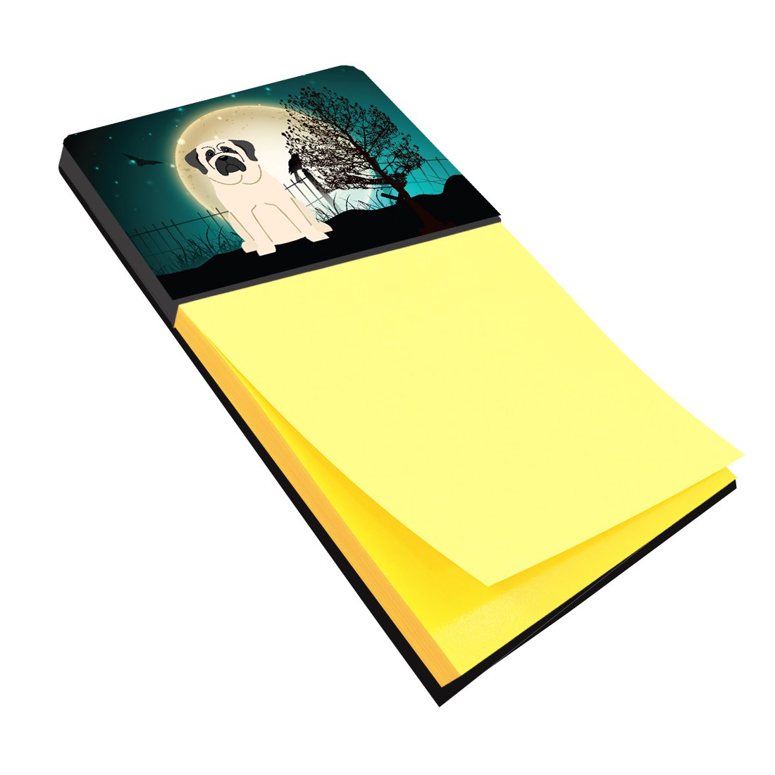 Halloween Scary Mastiff White Sticky Note Holder BB2207SN by Caroline&#39;s Treasures