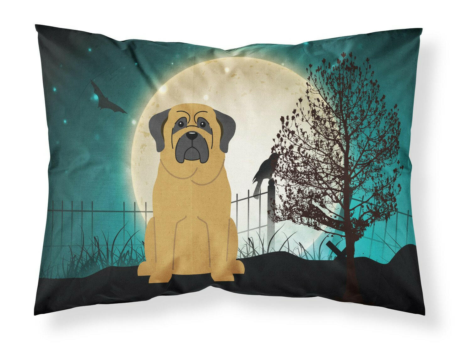 Halloween Scary Mastiff Fabric Standard Pillowcase BB2208PILLOWCASE by Caroline's Treasures
