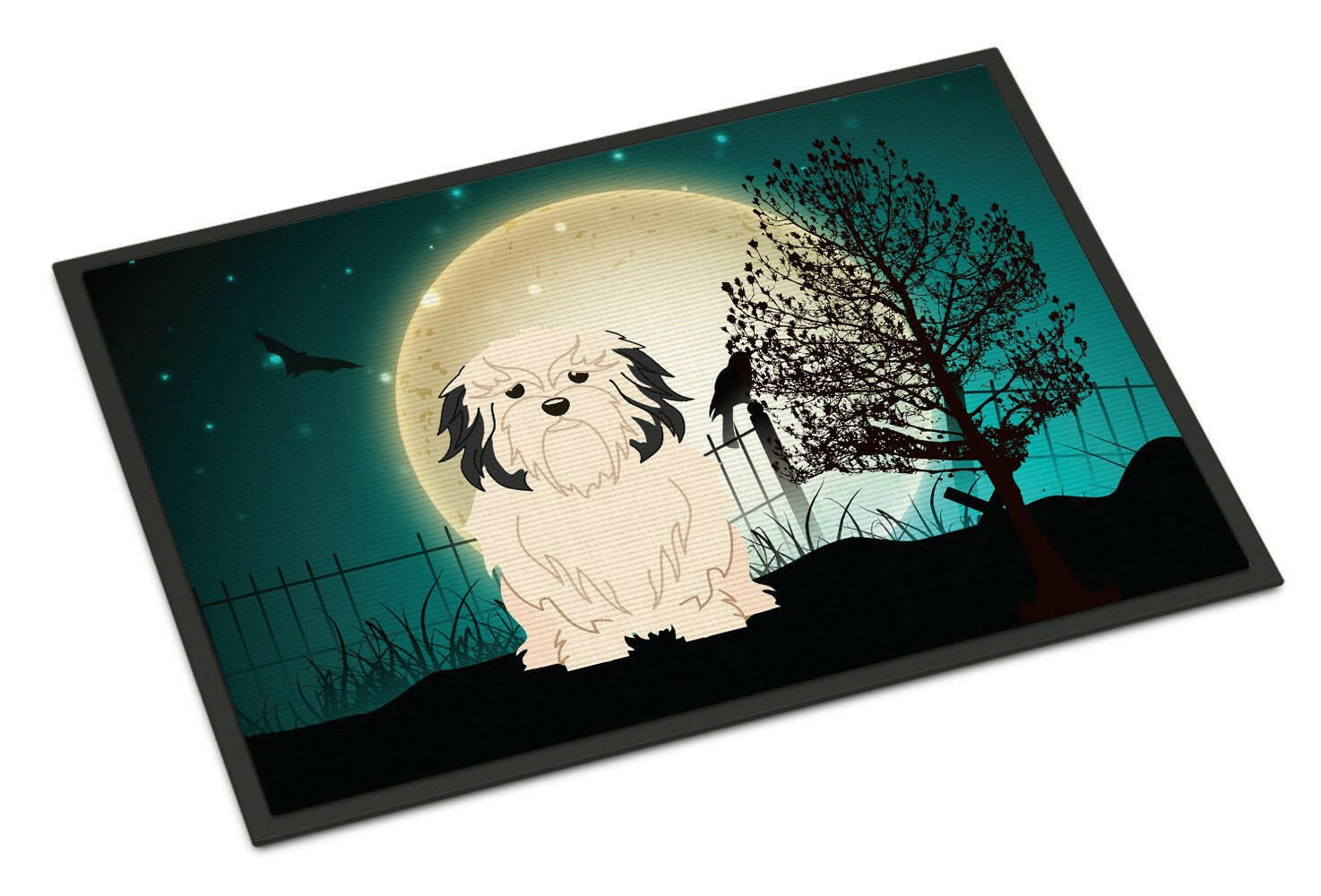 Halloween Scary Lowchen Indoor or Outdoor Mat 18x27 BB2209MAT - the-store.com