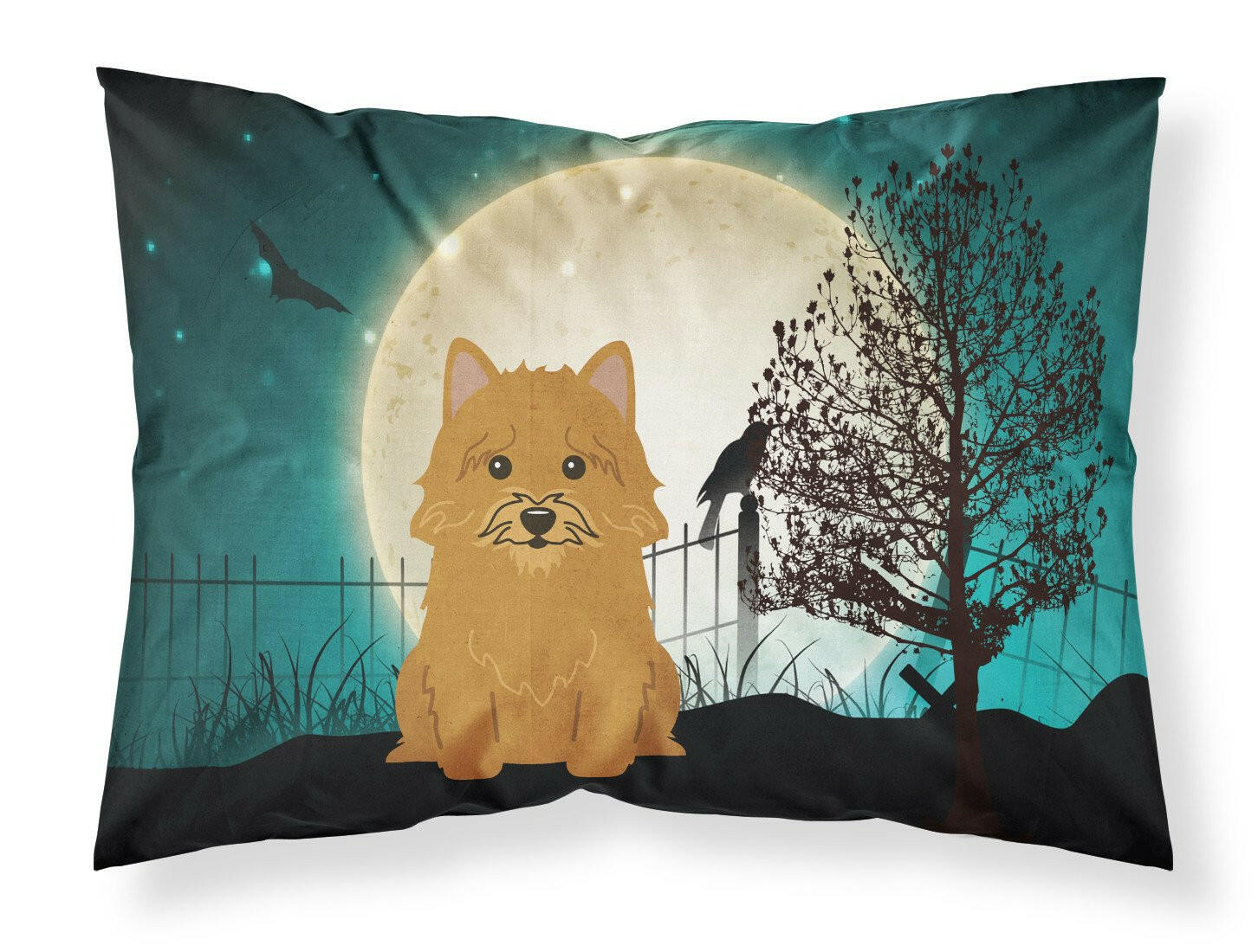 Halloween Scary Norwich Terrier Fabric Standard Pillowcase BB2210PILLOWCASE by Caroline's Treasures