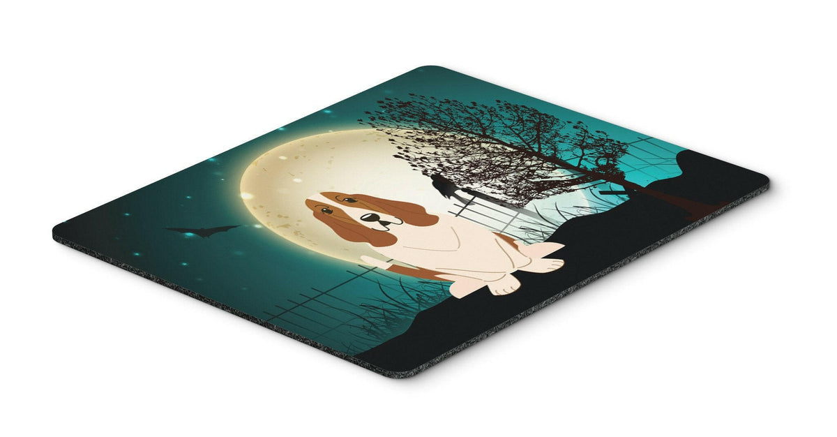 Halloween Scary Basset Hound Mouse Pad, Hot Pad or Trivet BB2211MP by Caroline&#39;s Treasures