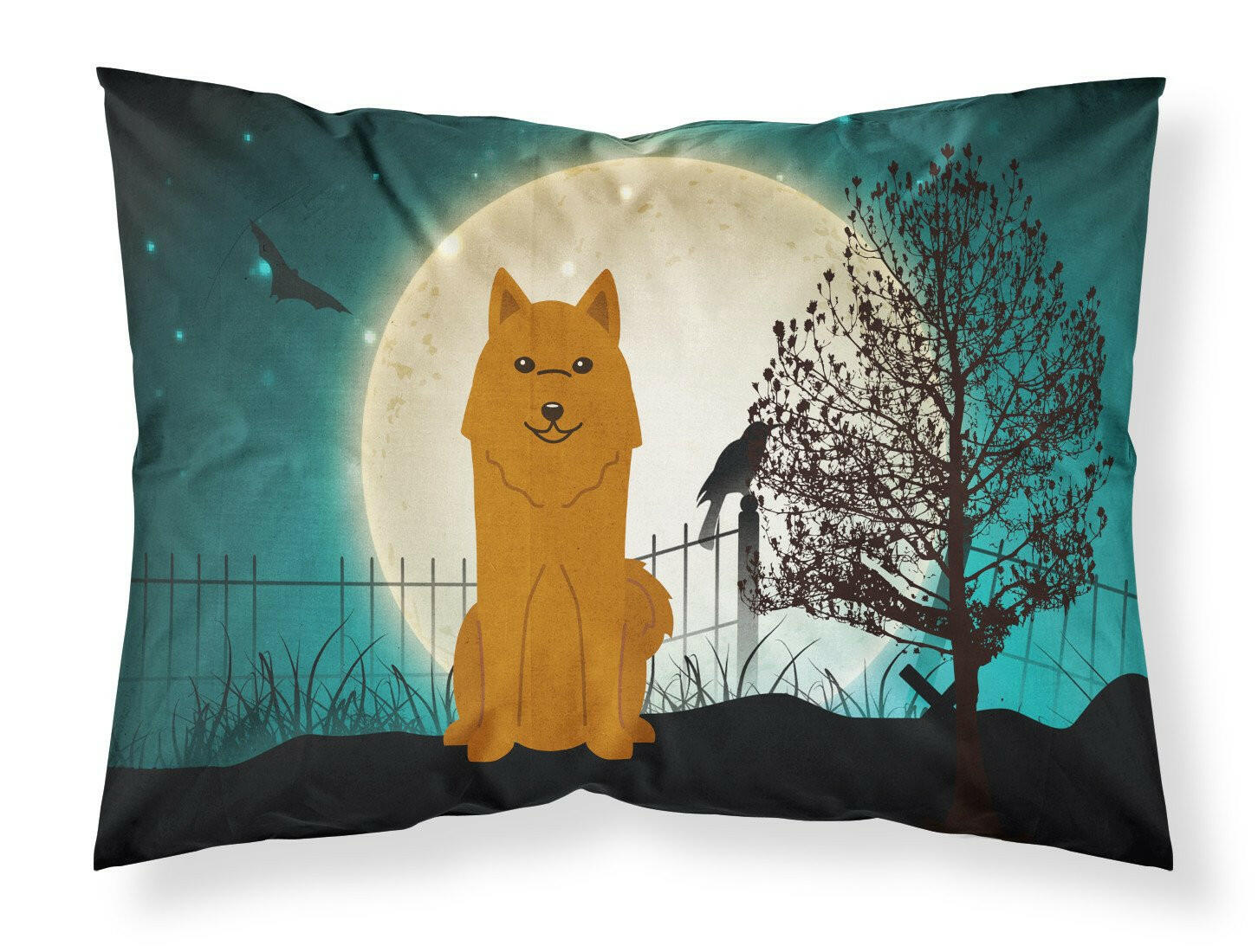 Halloween Scary Karelian Bear Dog Fabric Standard Pillowcase BB2212PILLOWCASE by Caroline's Treasures