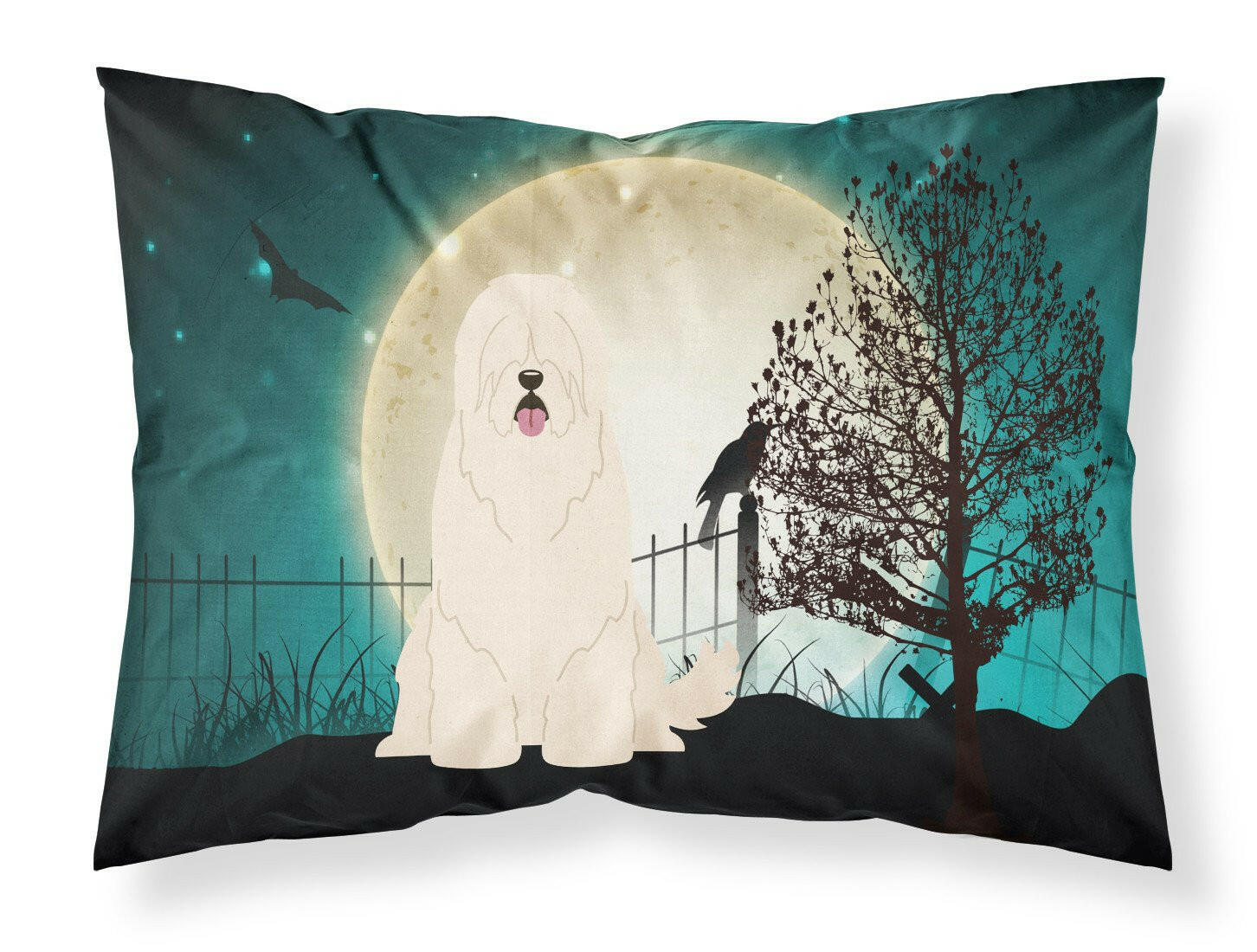 Halloween Scary South Russian Sheepdog Fabric Standard Pillowcase BB2214PILLOWCASE by Caroline's Treasures