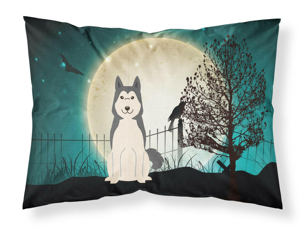 Halloween Scary West Siberian Laika Spitz Fabric Standard Pillowcase BB2215PILLOWCASE by Caroline&#39;s Treasures