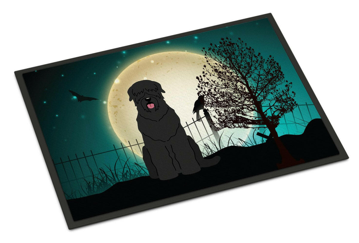 Halloween Scary Black Russian Terrier Indoor or Outdoor Mat 18x27 BB2216MAT - the-store.com