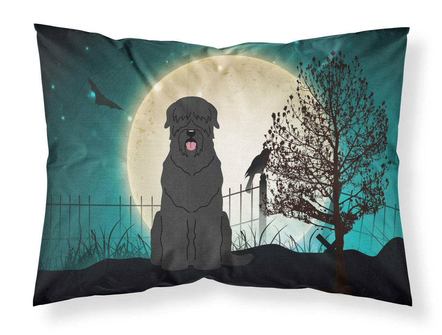 Halloween Scary Black Russian Terrier Fabric Standard Pillowcase BB2216PILLOWCASE by Caroline's Treasures