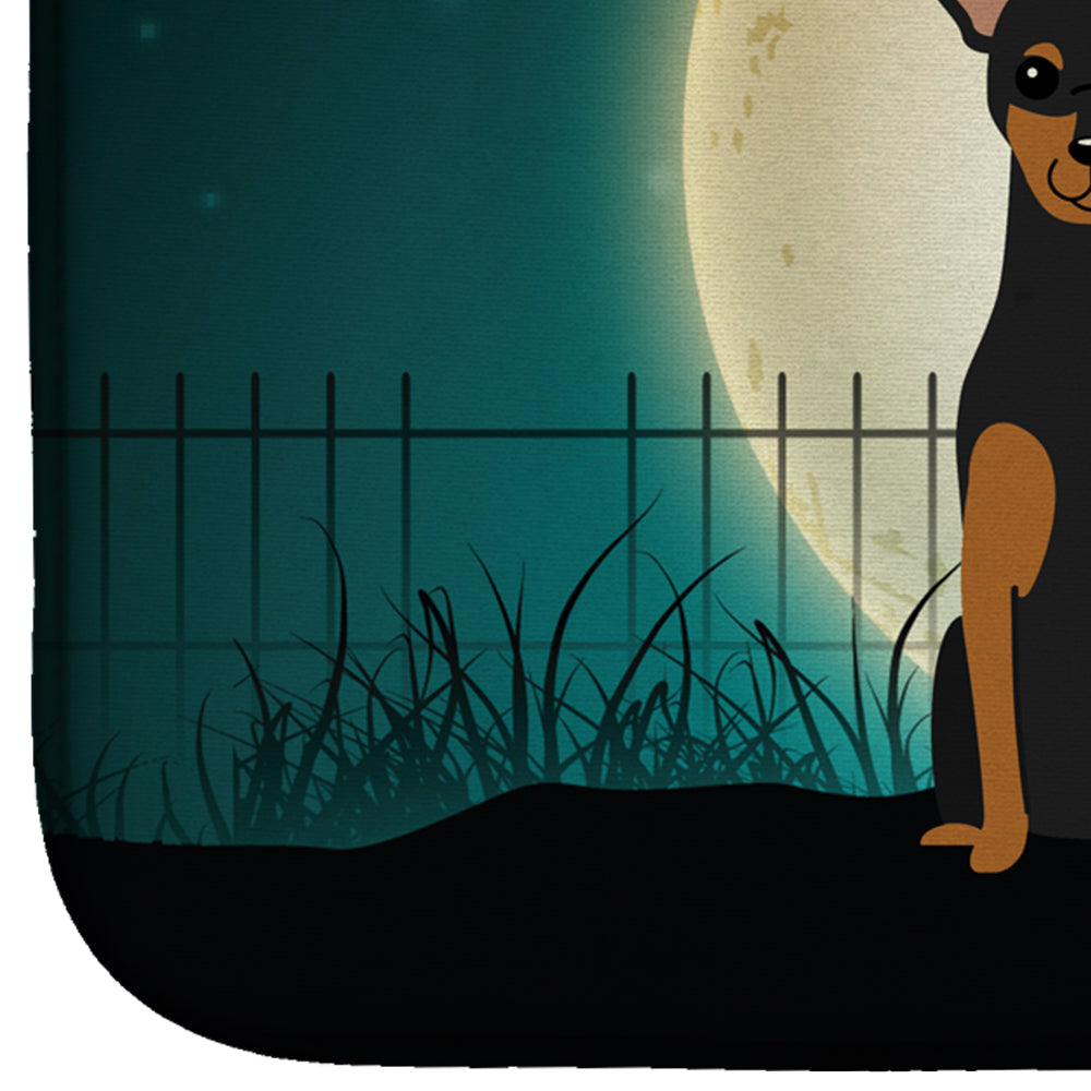 Halloween Scary Manchester Terrier Dish Drying Mat BB2218DDM  the-store.com.