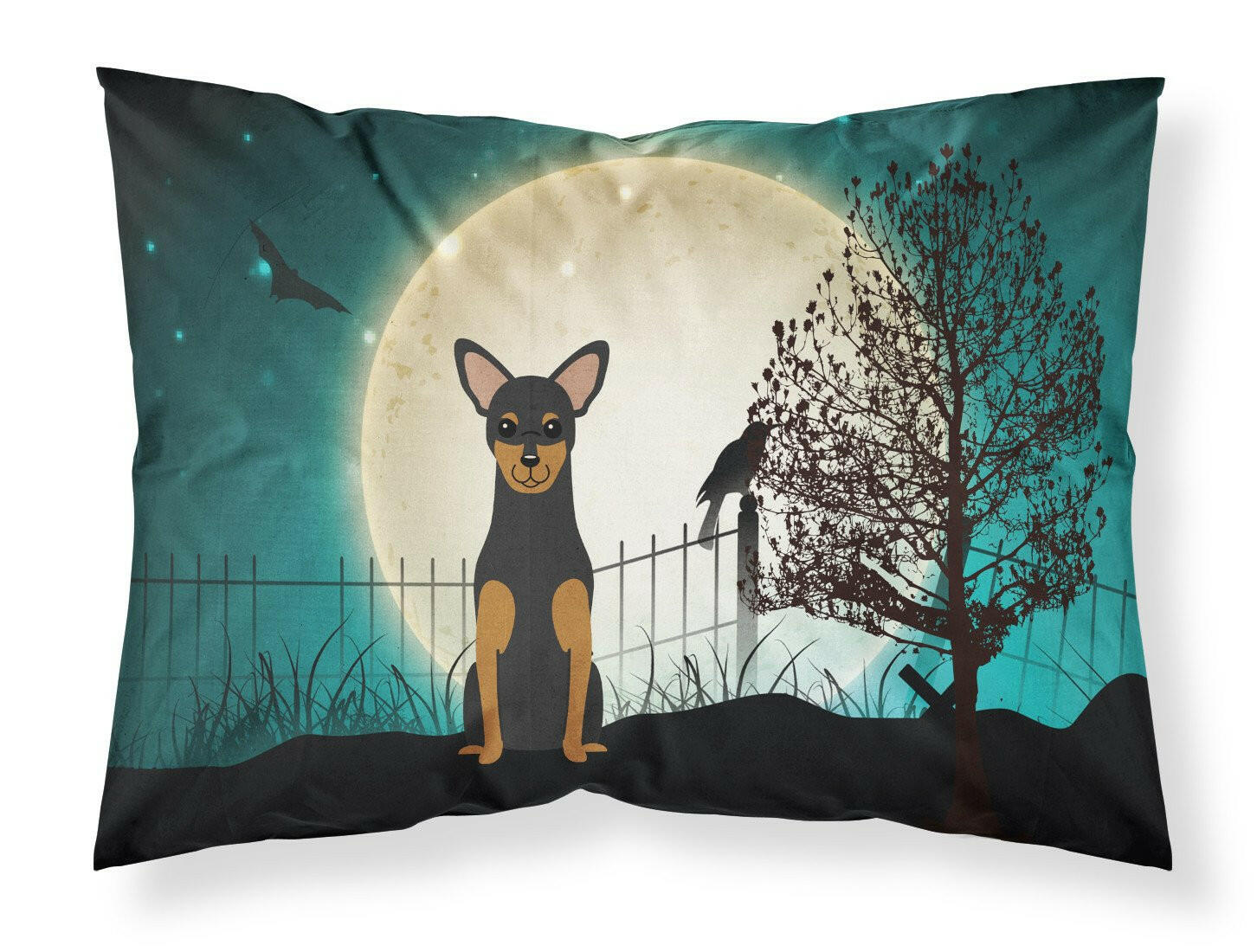 Halloween Scary Manchester Terrier Fabric Standard Pillowcase BB2218PILLOWCASE by Caroline's Treasures