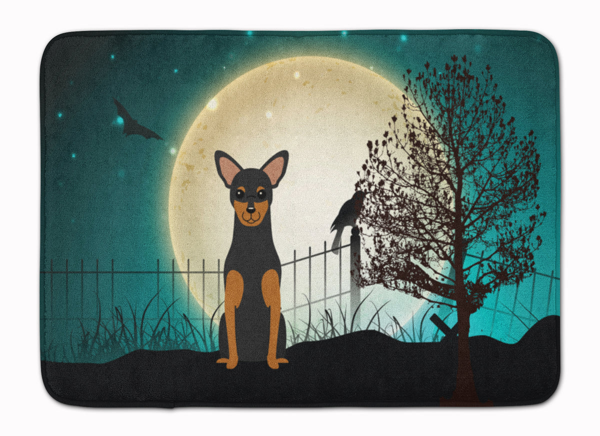 Halloween Scary Manchester Terrier Machine Washable Memory Foam Mat BB2218RUG - the-store.com