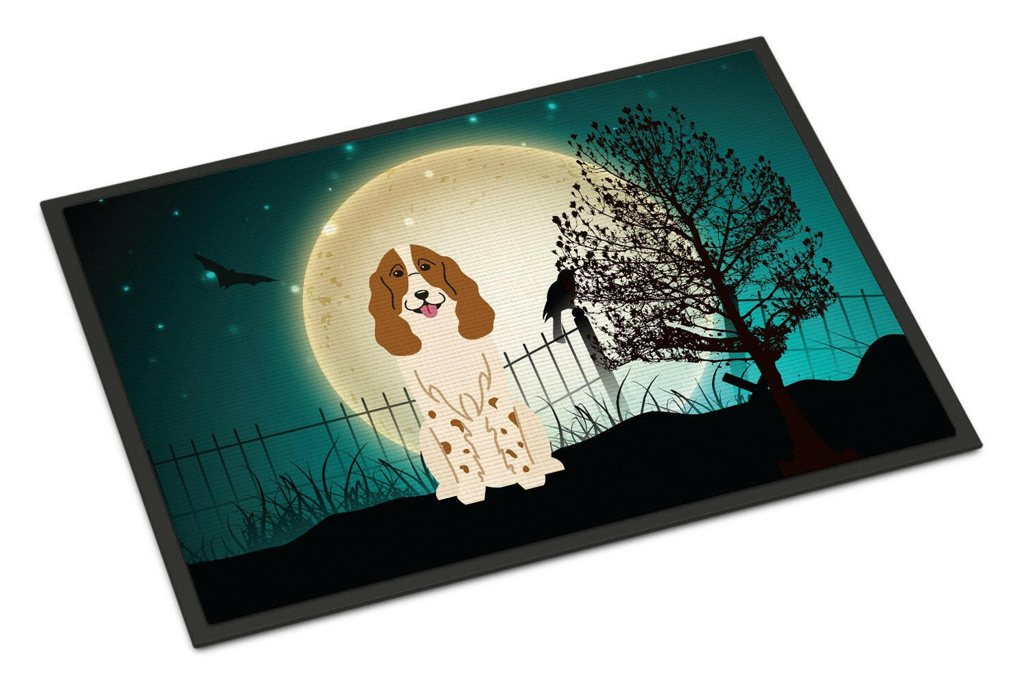 Halloween Scary Russian Spaniel Indoor or Outdoor Mat 18x27 BB2221MAT - the-store.com