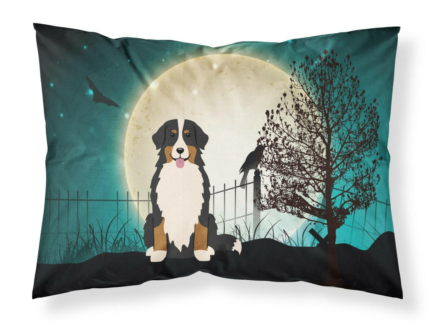 Halloween Scary Bernese Mountain Dog Fabric Standard Pillowcase BB2226PILLOWCASE by Caroline's Treasures