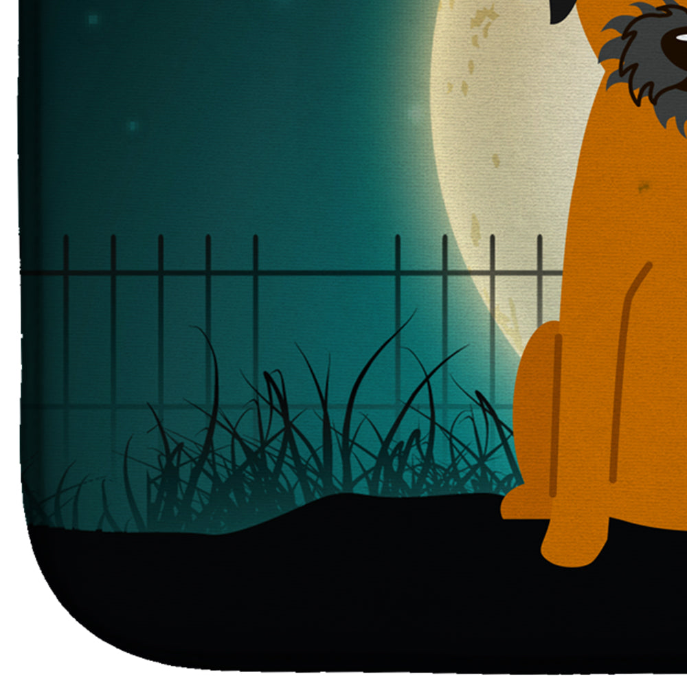 Halloween Scary Border Terrier Dish Drying Mat BB2229DDM  the-store.com.