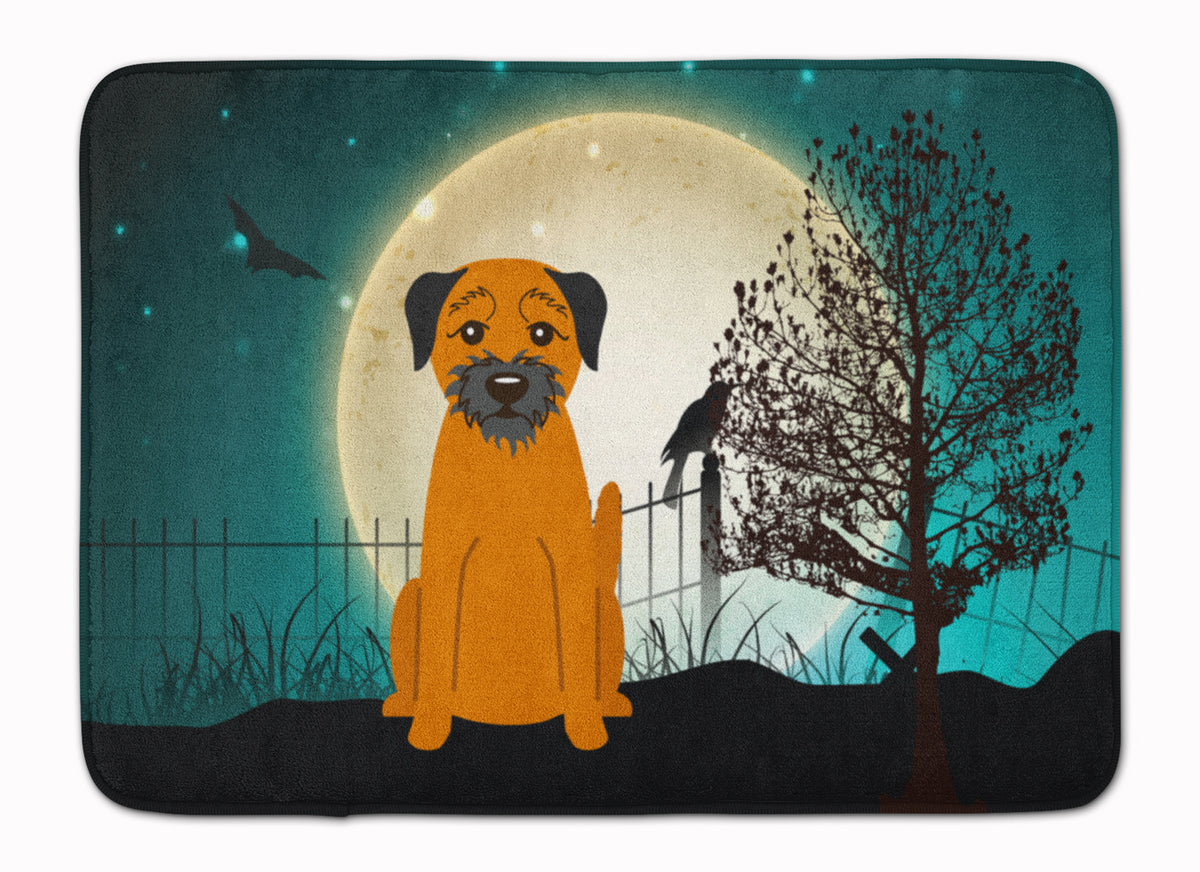 Halloween Scary Border Terrier Machine Washable Memory Foam Mat BB2229RUG - the-store.com