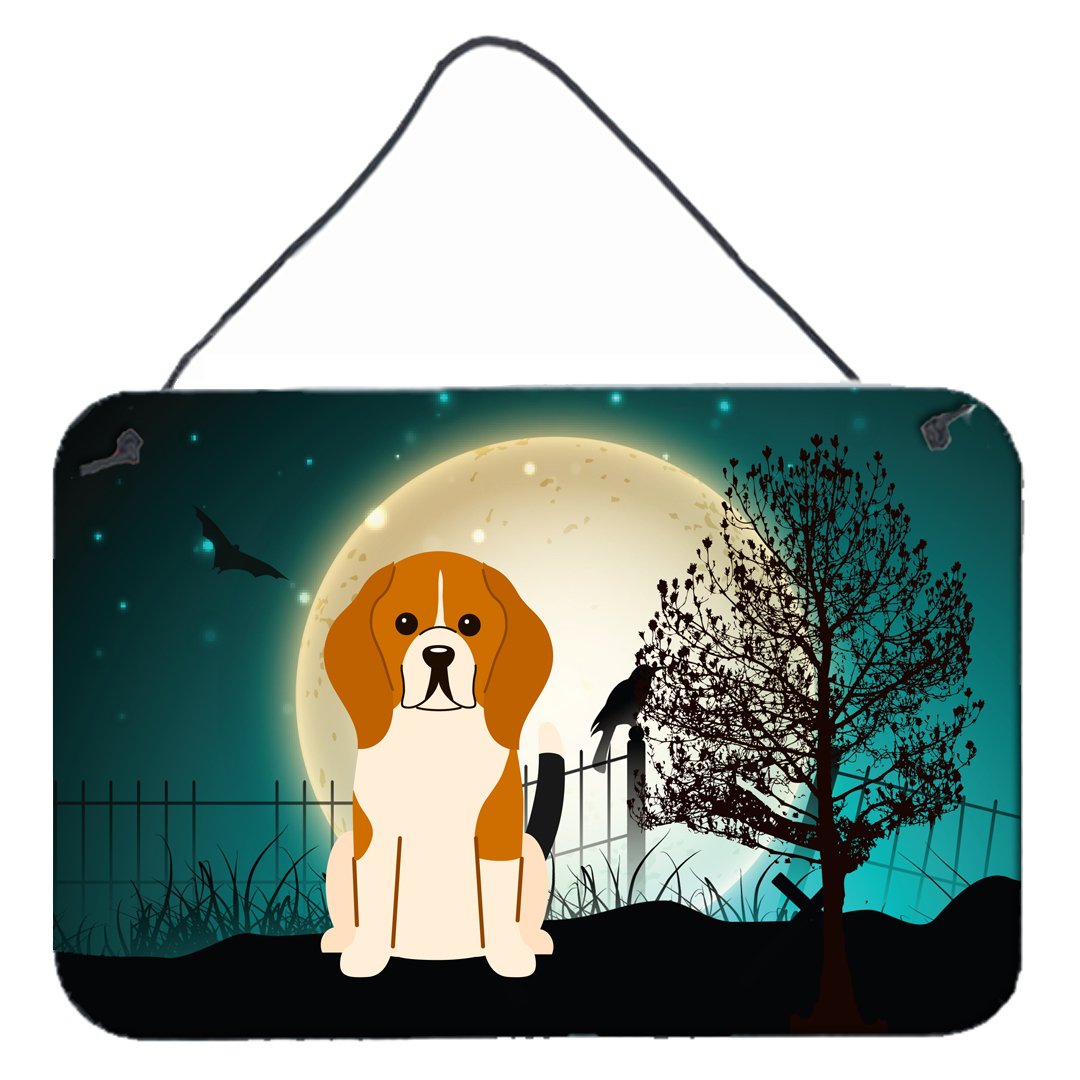 Halloween Scary Beagle Tricolor Wall or Door Hanging Prints BB2230DS812 by Caroline&#39;s Treasures