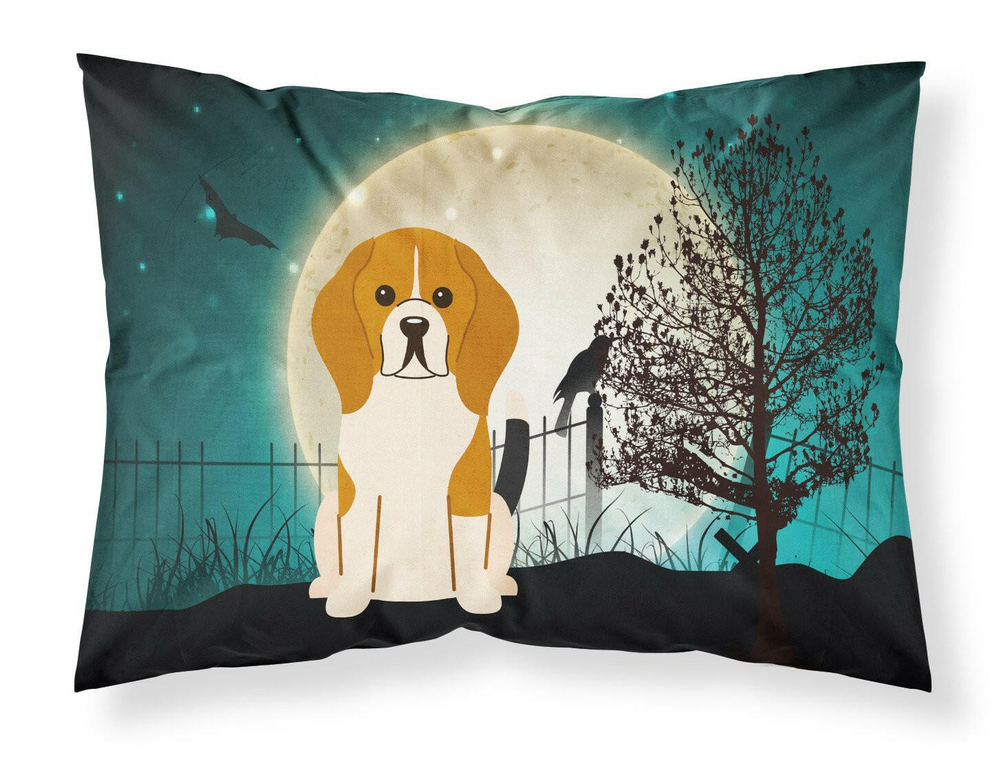 Halloween Scary Beagle Tricolor Fabric Standard Pillowcase BB2230PILLOWCASE by Caroline's Treasures