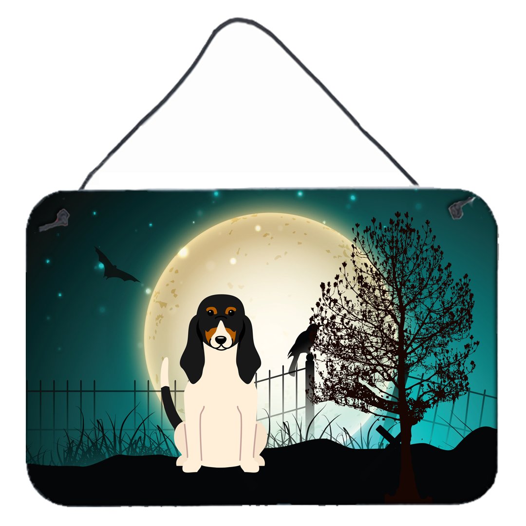 Halloween Scary Swiss Hound Wall or Door Hanging Prints BB2234DS812 by Caroline's Treasures
