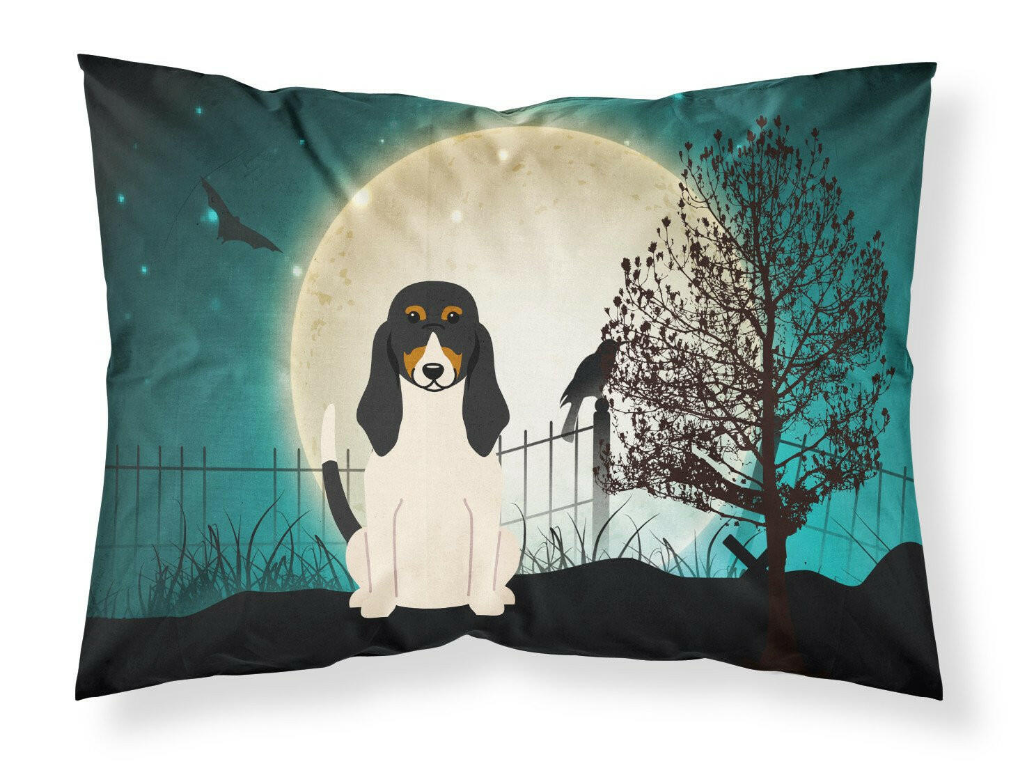 Halloween Scary Swiss Hound Fabric Standard Pillowcase BB2234PILLOWCASE by Caroline's Treasures