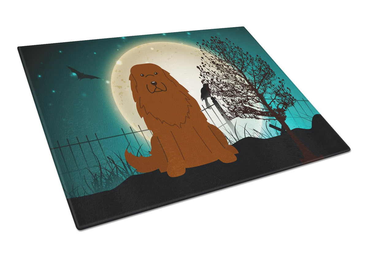 Halloween Scary Caucasian Shepherd Dog Glass Cutting Board Large BB2240LCB by Caroline&#39;s Treasures