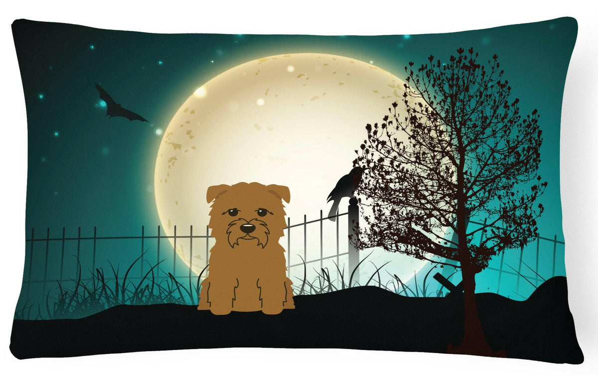 Halloween Scary Glen of Imal Tan Canvas Fabric Decorative Pillow BB2250PW1216 by Caroline&#39;s Treasures