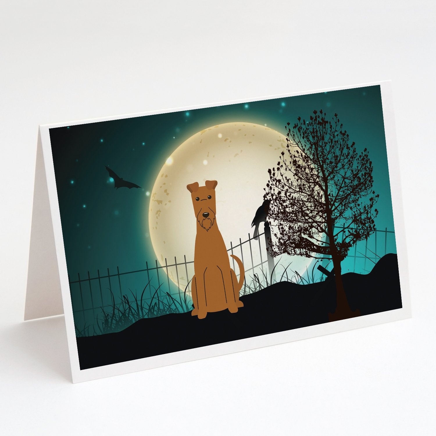 Buy this Halloween Scary Irish Terrier Greeting Cards and Envelopes Pack of 8