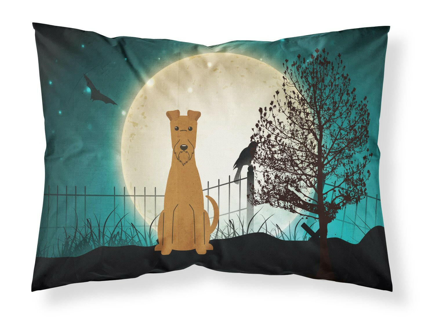 Halloween Scary Irish Terrier Fabric Standard Pillowcase BB2252PILLOWCASE by Caroline's Treasures
