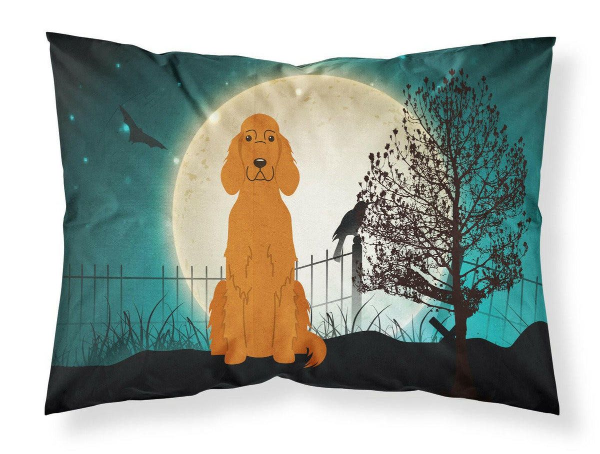 Halloween Scary Irish Setter Fabric Standard Pillowcase BB2254PILLOWCASE by Caroline&#39;s Treasures