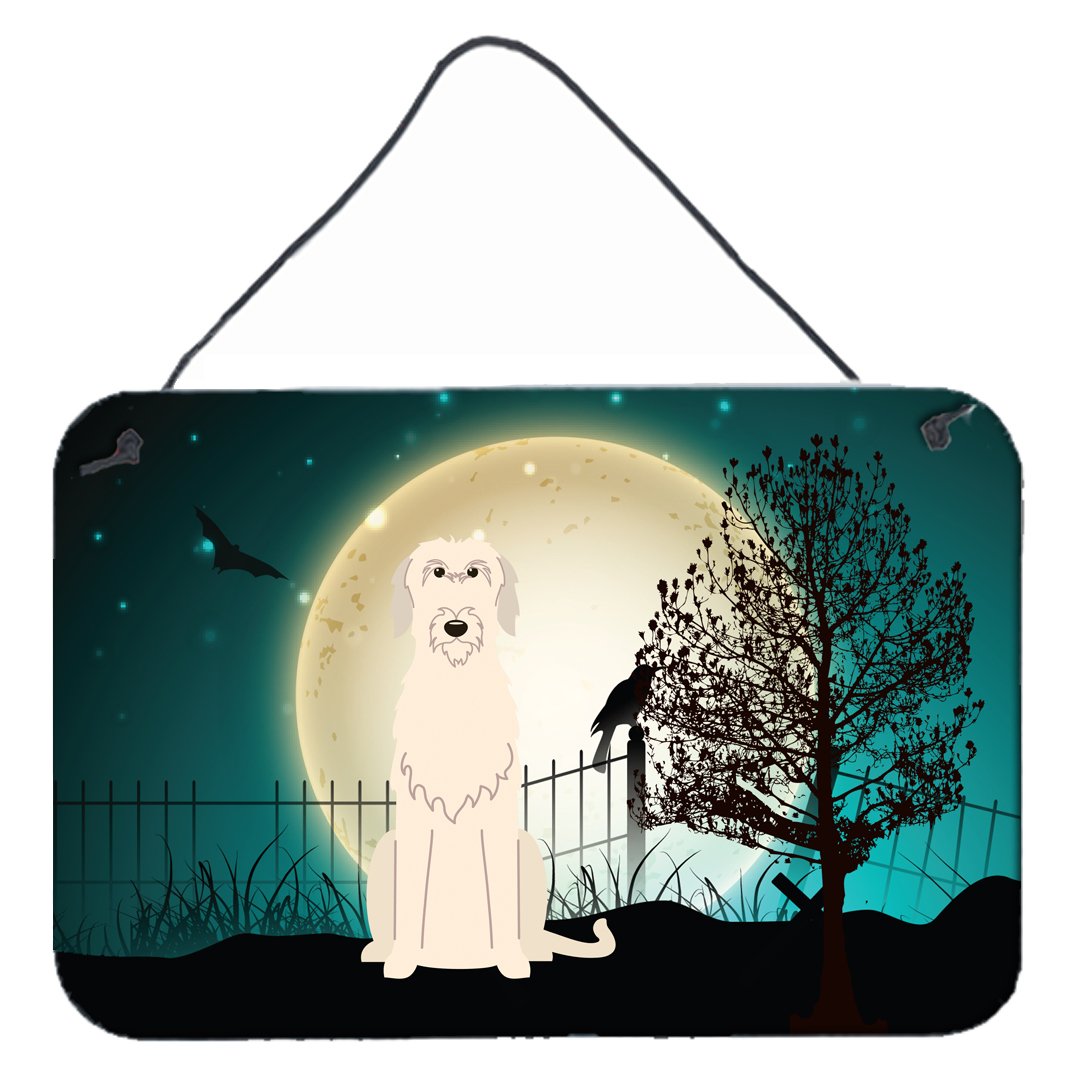 Halloween Scary Irish Wolfhound Wall or Door Hanging Prints BB2255DS812 by Caroline's Treasures