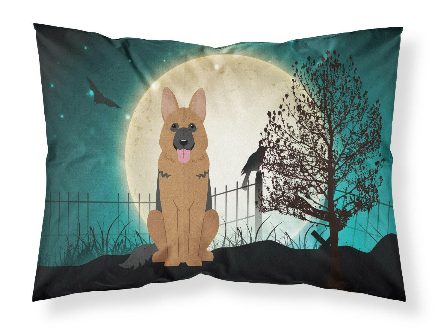 Halloween Scary German Shepherd Fabric Standard Pillowcase BB2257PILLOWCASE by Caroline's Treasures
