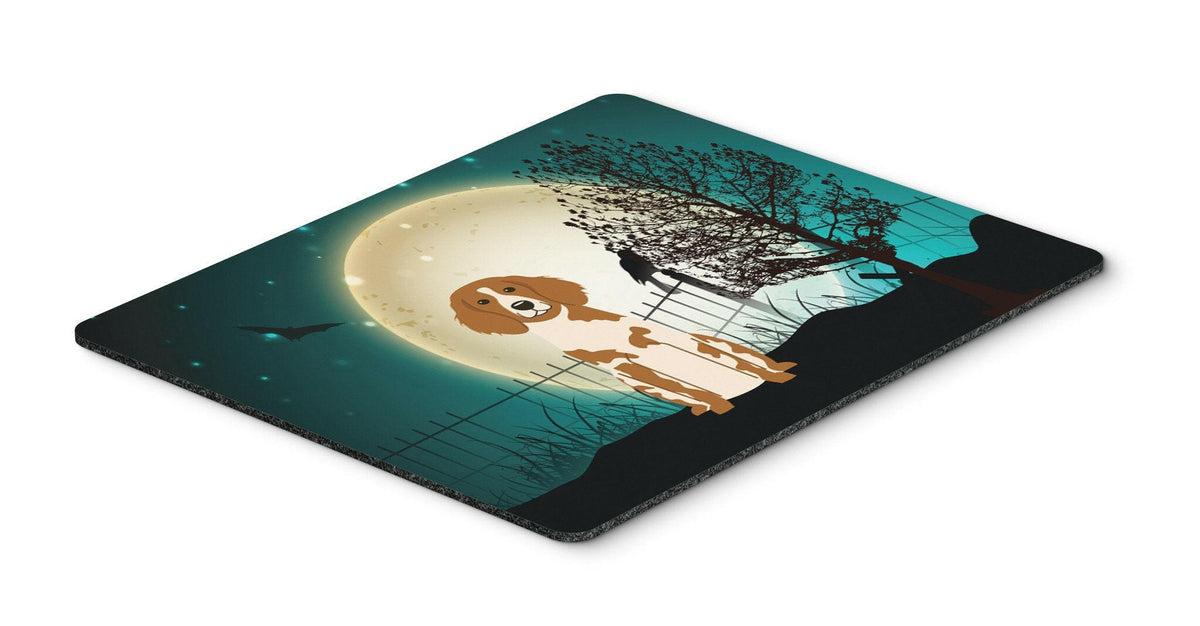 Halloween Scary Brittany Spaniel Mouse Pad, Hot Pad or Trivet BB2262MP by Caroline&#39;s Treasures