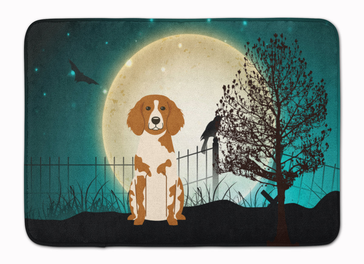 Halloween Scary Brittany Spaniel Machine Washable Memory Foam Mat BB2262RUG - the-store.com