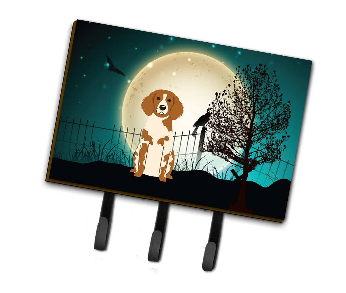 Halloween Scary Brittany Spaniel Leash or Key Holder BB2262TH68  the-store.com.