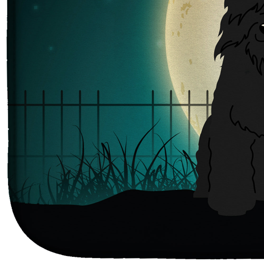 Halloween Scary Bouvier des Flandres Dish Drying Mat BB2264DDM  the-store.com.