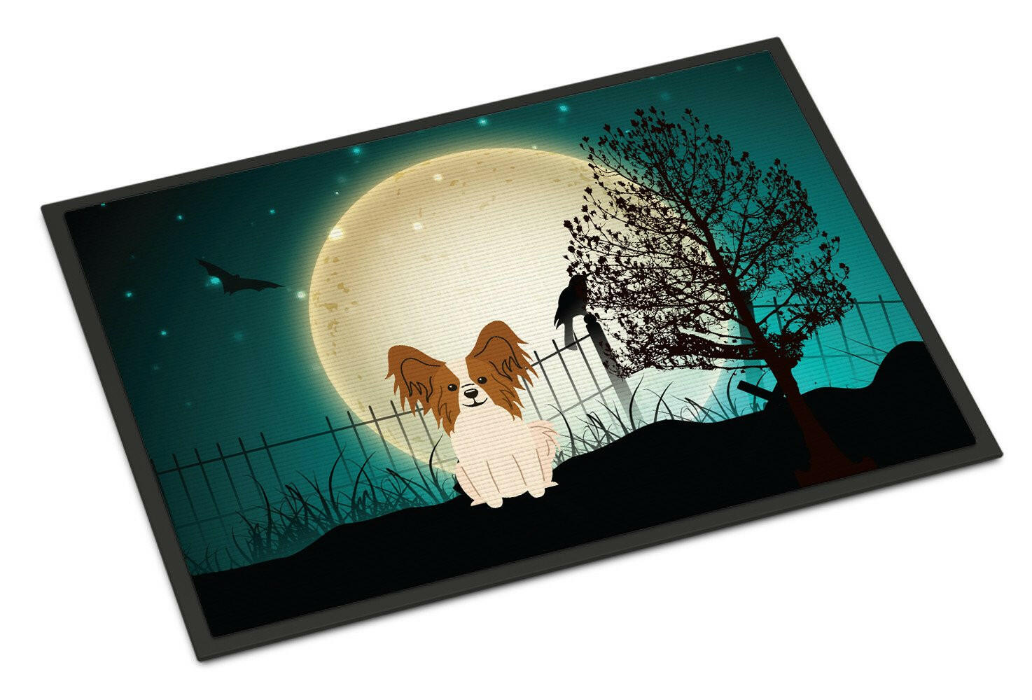 Halloween Scary Papillon Red White Indoor or Outdoor Mat 24x36 BB2268JMAT - the-store.com