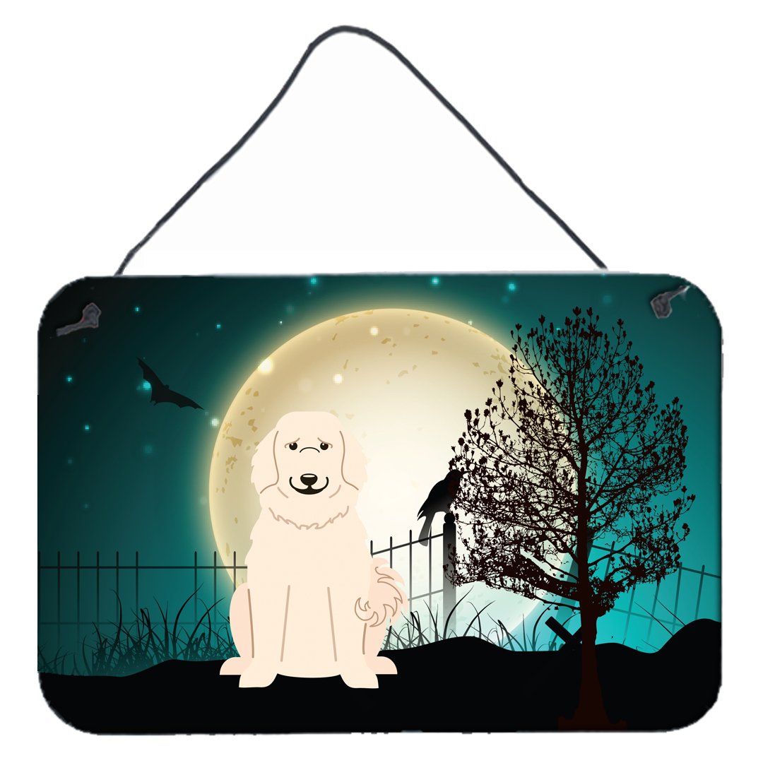 Halloween Scary Great Pyrenese Wall or Door Hanging Prints BB2273DS812 by Caroline&#39;s Treasures