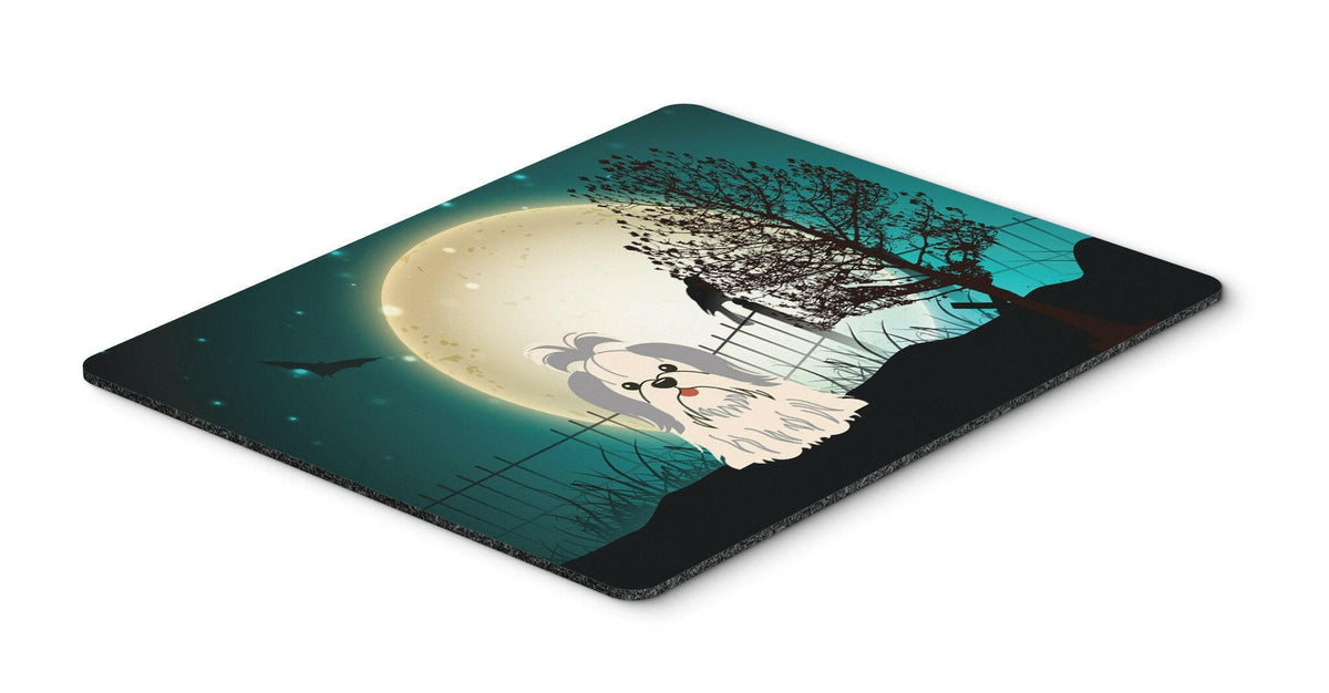 Halloween Scary Shih Tzu Silver White Mouse Pad, Hot Pad or Trivet BB2275MP by Caroline&#39;s Treasures